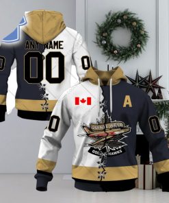 Personalized Trenton Golden Hawks Mix Captain Jersey Style Hoodie T Shirt Zip Hoodie Sweatshirt