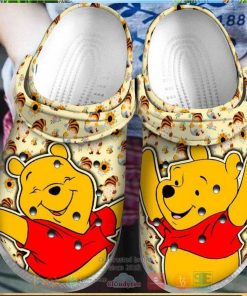 Personalized Winnie Pool Bear Bee Pattern Cartoon crocs