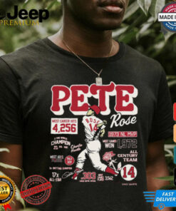 Pete Rose Career Stats Shirt