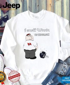 Peter Griffin Tampa Bay Buccaneers I smell winning tis the season peeing on Dallas Cowboys helmet shirt