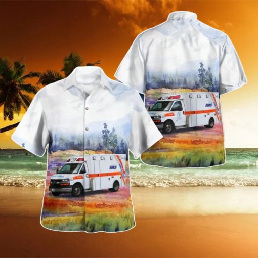 Petrolia, Ontario, Lambton EMS Hawaiian Shirt Special Edition Aloha Shirt