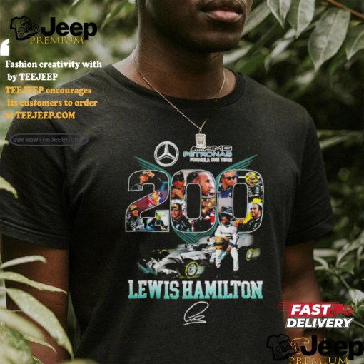 Petronas Pormula One Team 200 Lewis Hamilton Signature Shirt