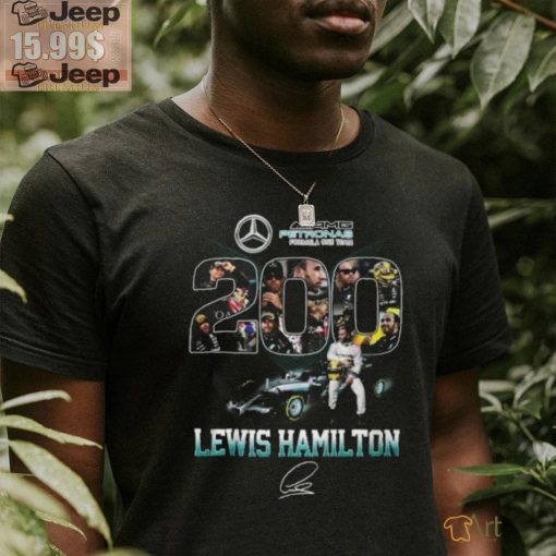 Petronas Pormula One Team 200 Lewis Hamilton Signature T Shirt