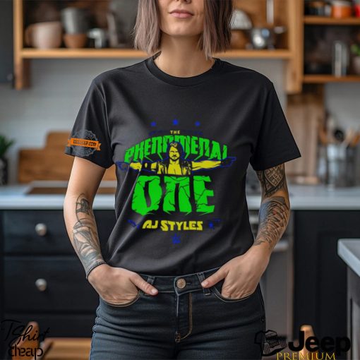 Phenomenal One Green Yellow Logo Black T shirt