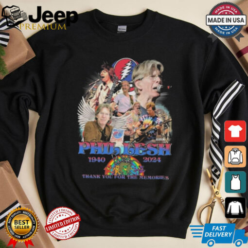 Phil Lesh x Grateful Dead 1940 2024 Thank You For The Memories Signature Shirt