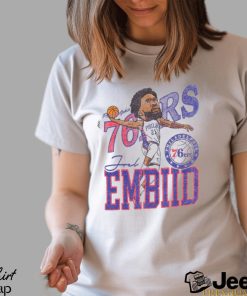 Philadelphia 76ers Joel Embiid Caricature T Shirt