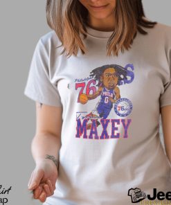 Philadelphia 76ers Tyrese Maxey Caricature T Shirt