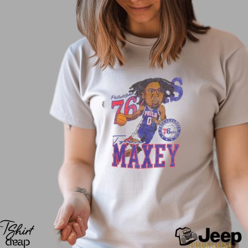 Philadelphia 76ers Tyrese Maxey Caricature T Shirt