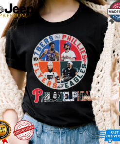 Philadelphia 76ers x Philadelphia Phillies x Philadelphia Eagles x Philadelphia Flyers 2024 Shirt