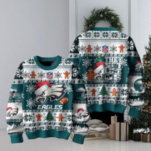 Philadelphia Eagles 2024 They Not Like Us Eagles Christmas Ugly Sweater