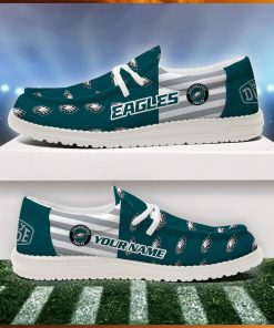 Philadelphia Eagles 2024 Version Personalized Hey Dude Shoes