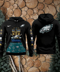 Philadelphia Eagles 2025 Happy Hanukkah Festival of Lights For Fans Hoodie