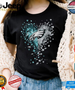 Philadelphia Eagles Crystal Heart Shirt