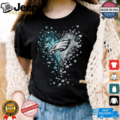 Philadelphia Eagles Crystal Heart Shirt