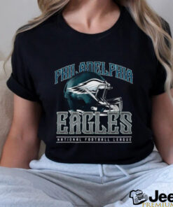 Philadelphia Eagles Helmet Garment Dyed Heavyweight T Shirt