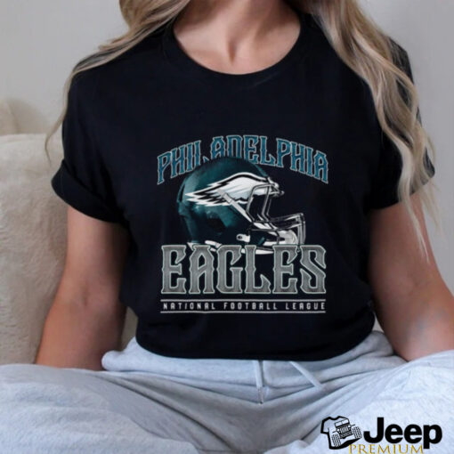 Philadelphia Eagles Helmet Garment Dyed Heavyweight T Shirt