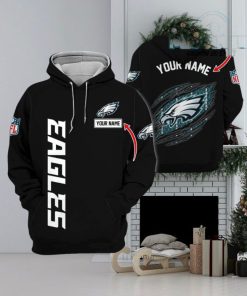 Philadelphia Eagles Logo Team Custom Name Hoodie