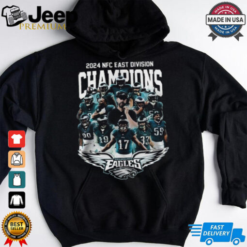 Philadelphia Eagles NFL 2024 NFC East Division Champions Fly Eagles Fly Unisex T Shirt