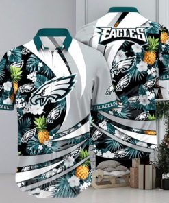 Philadelphia Eagles NFL Flower Full Printing Classic Hawaiian Shirt