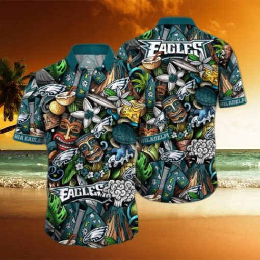 Philadelphia Eagles NFL Flower Hawaii Shirt And Tshirt For Fans