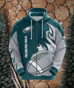 Philadelphia Eagles NFL Green 3D Hoodie Zip Hoodie For Men And Women Sport Gift