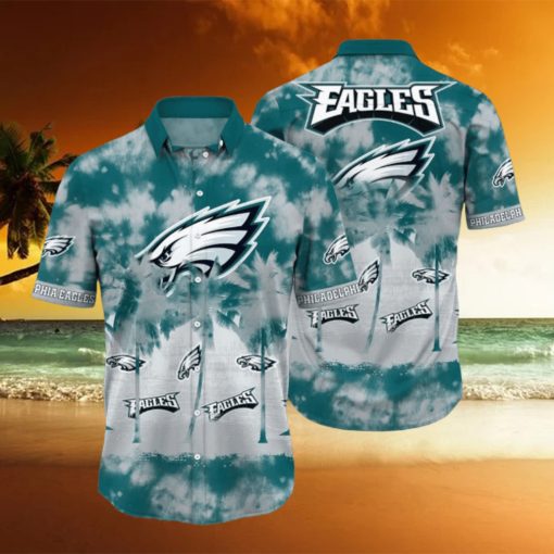 Philadelphia Eagles NFL Hawaiian Shirt Tropical Pattern Graphic Summer Gift For Fans