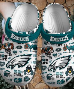 Philadelphia Eagles NFL Sport Crocs Crocband Clogs Shoes Comfortable For Men Women and Kids – Footwearelite Exclusive