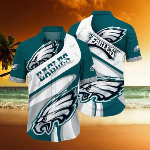 Philadelphia Eagles Nfl Hawaiian Shirt 3D Printed Aloha Shirt For Men Women