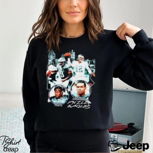 Philadelphia Eagles Qb Line Up Graphic Shirt