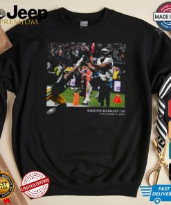 Philadelphia Eagles Saquon Barkley Black NFL Flash Features Week 1 T Shirt