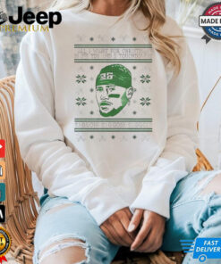 Philadelphia Eagles Saquon Barkley all I want for Christmas is 255 yards and 2 touchdown shirt