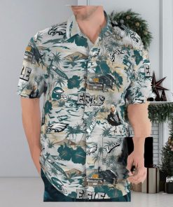 Philadelphia Eagles Thematic Stadium Hawaiian Button Up Shirt