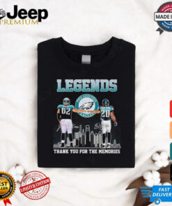 Philadelphia Eagles legends Kelce and Dawkins thank you for the memories signatures shirt