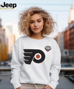 Philadelphia Flyers Fanatics Branded Women's 2024 NHL Stadium Series Logo V Neck T shirt