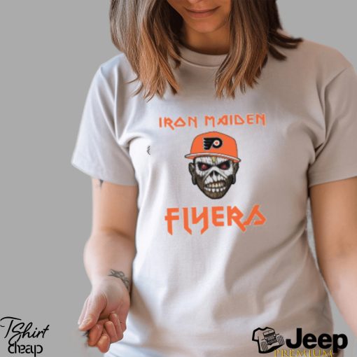 Philadelphia Flyers Iron Maiden Rock Band T Shirt