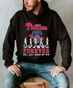 Philadelphia Phillies Abbey road forever not just when we win signatures shirt