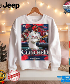 Philadelphia Phillies Bryce Harper National League East Clinched Postseason 2024 Poster t shirt