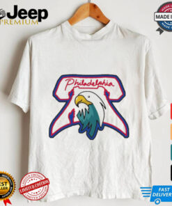 Philadelphia Phillies Eagles NFL x MLB logos shirt