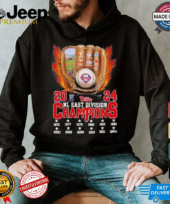 Philadelphia Phillies Gloves Baseball 2024 NL East Champions Shirt