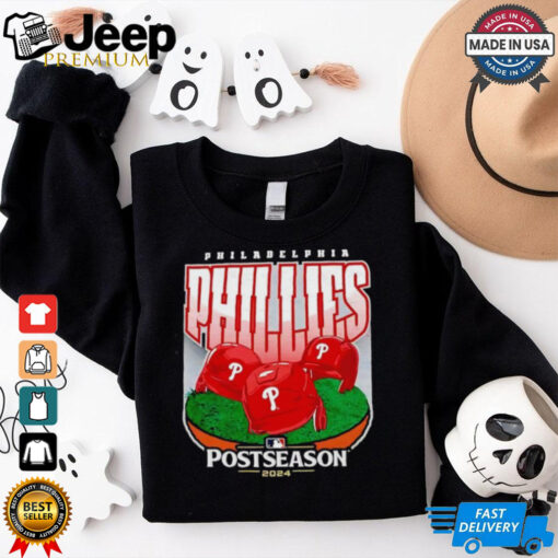 Philadelphia Phillies MLB 2024 Postseason helmet shirt