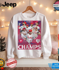 Philadelphia Phillies Postseason 224 Nl East Champs Poster Unisex T Shirt