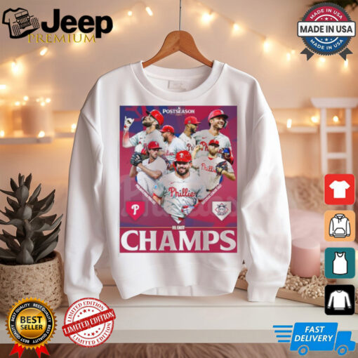 Philadelphia Phillies Postseason 224 Nl East Champs Poster Unisex T Shirt