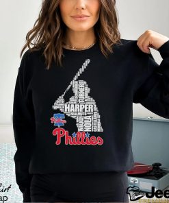 Philadelphia Phillies Team Baseball Player Name 2024 Harper Nola Walker T Shirt