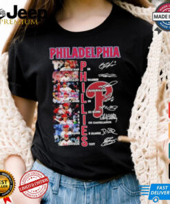 Philadelphia Phillies Team Players October 2024 Signatures Shirt