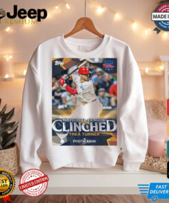 Philadelphia Phillies Trea Turner National League East Clinched Postseason 2024 Poster t shirt