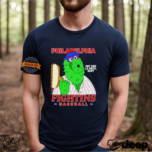 Philadelphia Phillies fighting hot dog la vista Baby Philly Phanatic shirt