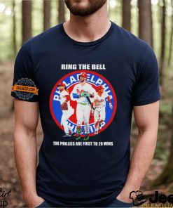 Philadelphia Phillies ring the bell the Phillies are first to 20 wins shirt