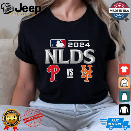 Philadelphia Phillies vs New York Mets 2024 MLB NLDS Matchup Set Logo T Shirt