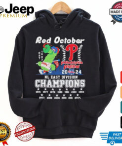 Phillie Phanatic Red October 2024 NL East Division Champions Philadelphia Phillies Shirt