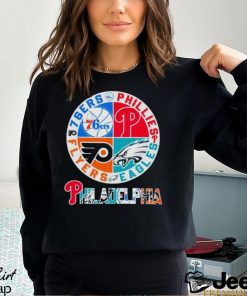 Phillies Eagles Flyers 76ers Philadelphia logo shirt